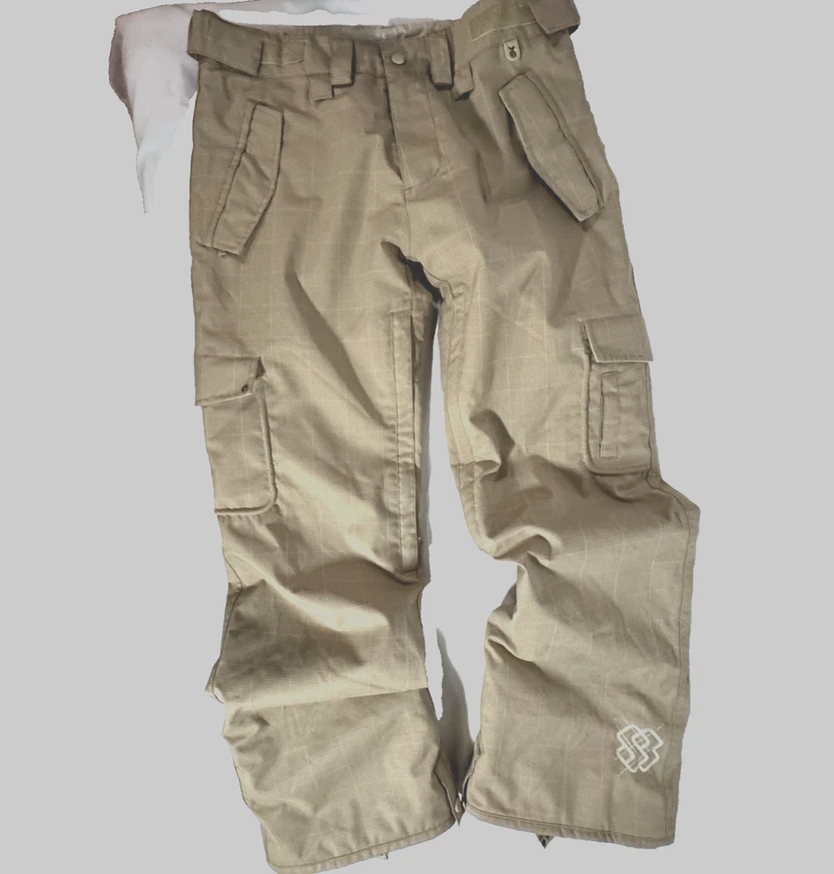 Pantalones de Nieve Mezcla Especial Primera Silla Med 15K Impermeable Carga Cremallera Ajustable Foto 3 de 4