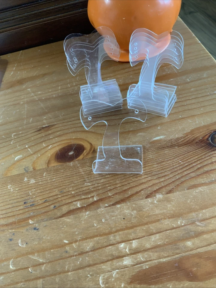 Expositor de pendientes de acrílico transparente soporte alto para palmera - 10 piezas Foto 2 de 2