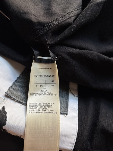 RARA T-shirt nera RDRKSDW Rick Owens taglia large nuova toppa testa grande sup - Foto 6 di 9