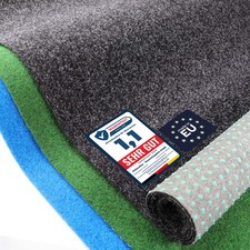 Rasenteppich PARK Noppen Vliesrasen Balkon Terrasse Meterware Anthra 1,33m 2m 4m