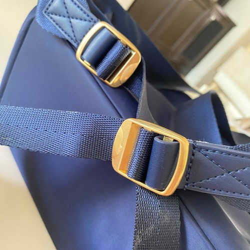 Tory Burch Ella Nylon Backpack Bag In Tory Navy 88368 - Picture 5 of 8