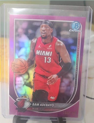 2025-26 Bowman Purple Refractor Bam Adebayo 188/199 Heat