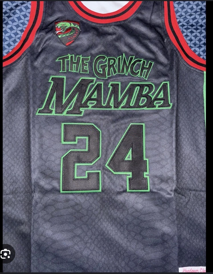 Camiseta deportiva de baloncesto Kobe Bryant The Grinch Mamba talla grande nueva con etiquetas Foto 2 de 4
