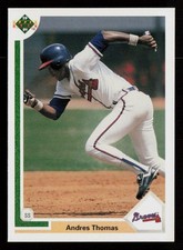 Andres Thomas 1991 Upper Deck #384 Atlanta Braves Baseball Card
