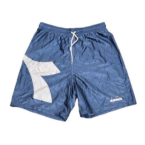 Diadora, Vintage Diadora Shiny Soccer Football Nylon Shorts Men’s Size Small Navy Blue