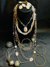    Beautiful Costume Jewelry Necklaces Earrings Bangles And Ring Collection Lot