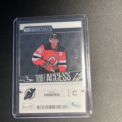 2023/24 Upper Deck Credentials - Ticket Access Acetate Jack Hughes /99