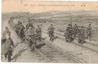 ** TOP POSTCARD, War 14/18, French Infantry Defending the Railway