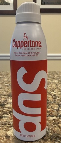 Supreme Coppertone Sunscreen Spray SS26 Authentic, 5.5 Ounce