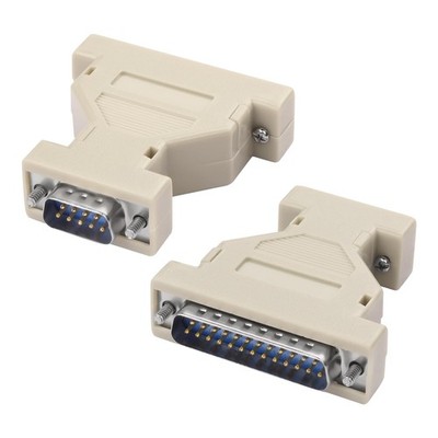 DB9 To DB25 Serial Coupler Adapter Male To Male RS232 Gender Changer 2PCS