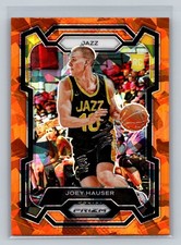 2023-24 Panini Prizm #293 Joey Hauser Prizms Orange Ice RC NBA Utah Jazz