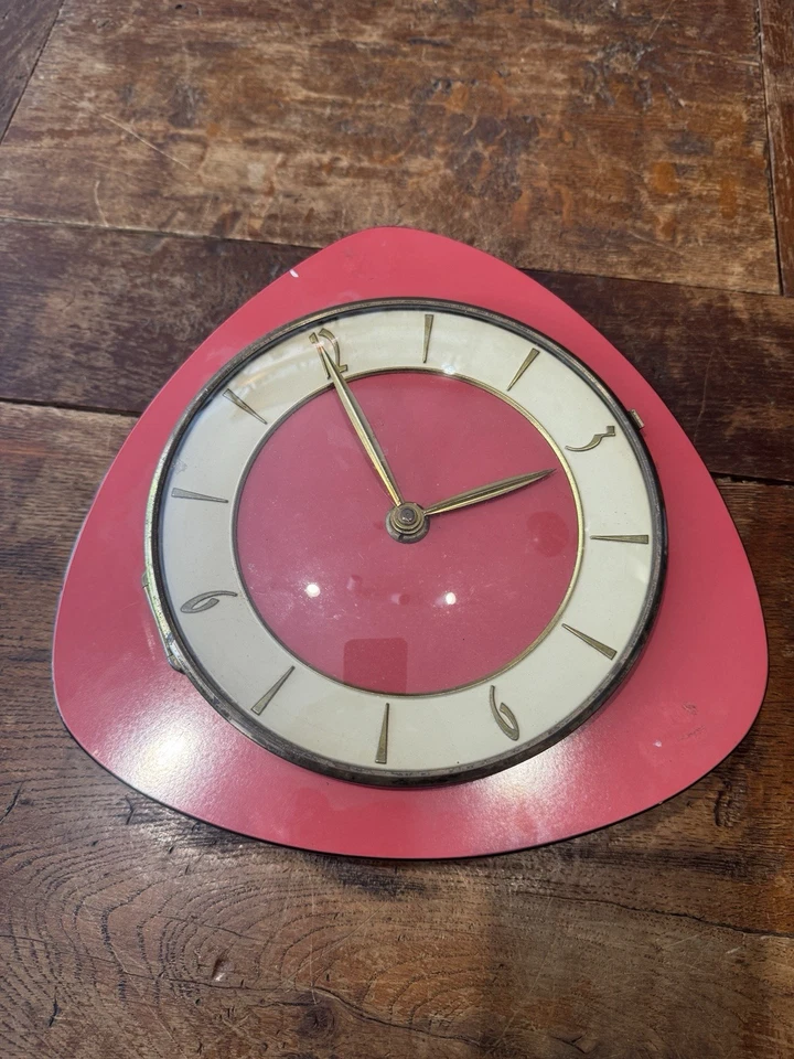 Horloge murale Formica Ancienne Allemagne - Photo 1/4
