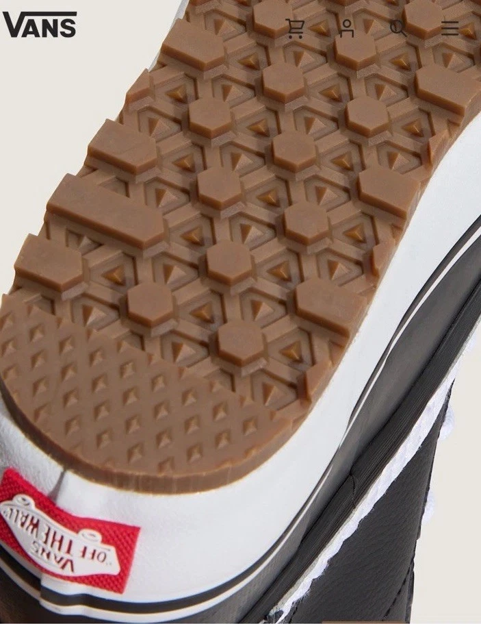 VANS Standard Mid MTE Hombres Botas de Nieve Negras Blancas Impermeables Cálidas Invierno M-11.5 Foto 4 de 4