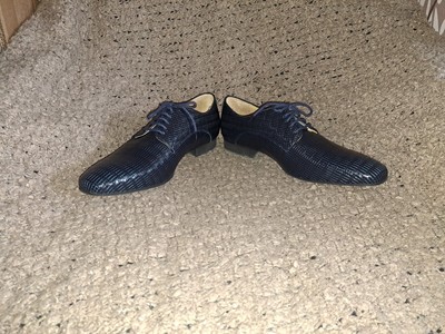 WERNER KERN-Ravenna-Blue/Black Printed Leather-Dance Shoes  display picture 3