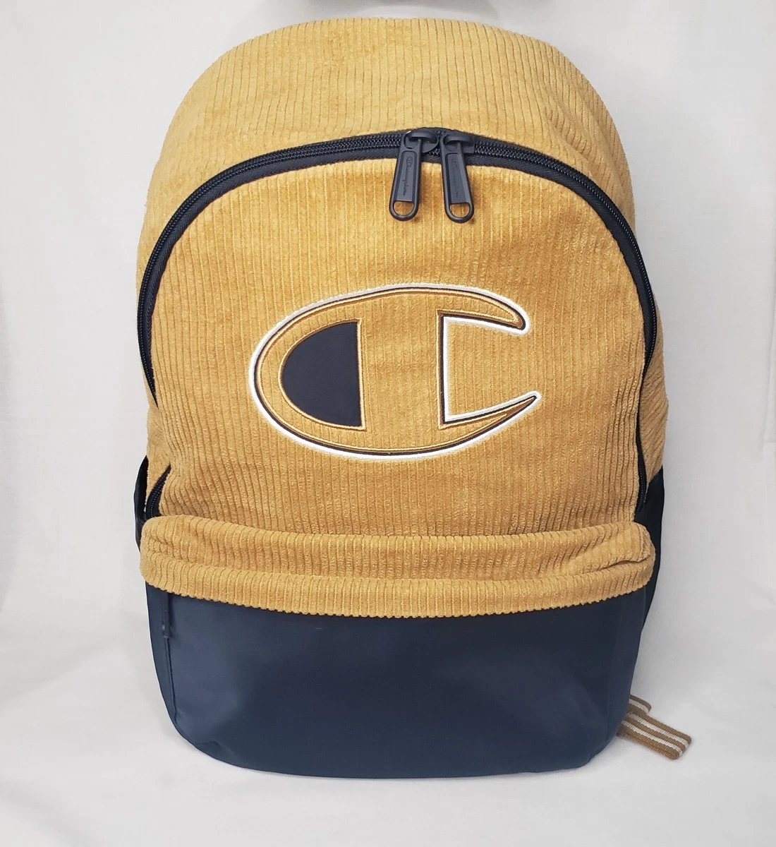 NWOT CHAMPION Embroidered Logo Clive Corduroy Backpack Laptop