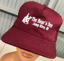 VTG Jump River Bear's Den Wisconsin Restaurant Bar Snapback Baseball Hat Cap