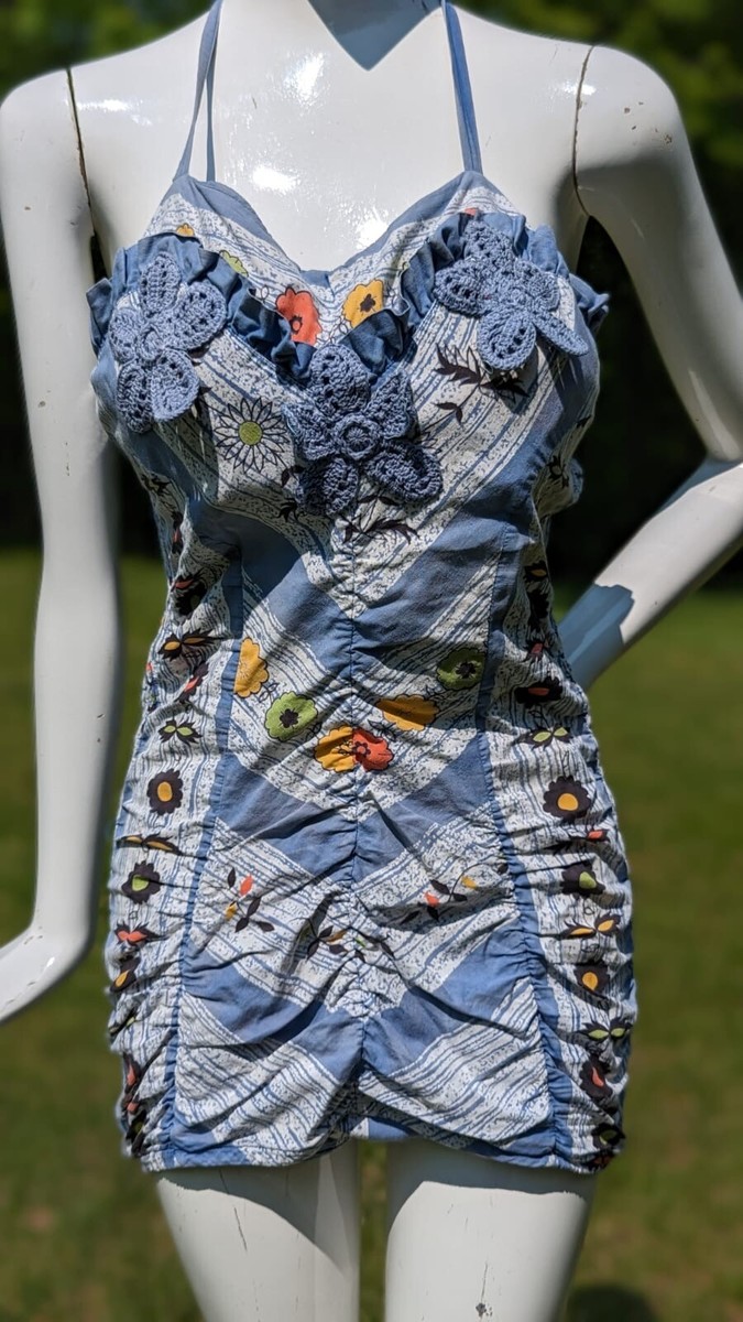 vintage swimwear 水着 1950's ロカビリー 古着 花柄 vintage swimwear