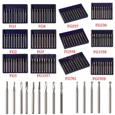 10-100Pcs Dental Tungsten Steel Carbide Cutting FG Burs for High Speed Handpiece