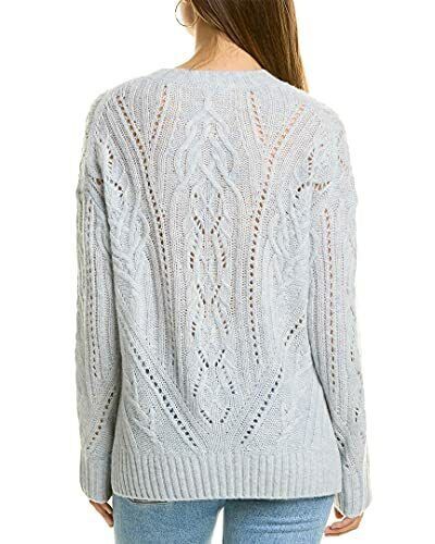NEW VINCE Wool-blend Crew-neck Sweater In Blue- Size L #S4434 - Bild 3 von 9