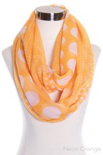 ScarvesMe Women's Fashion Small Large Polka Dot Infinity Scarf