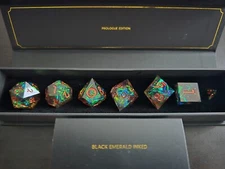 Dispel Dice - Prologue Edition Set - Black Emerald Inked