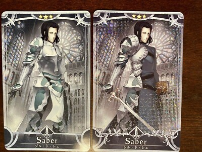 Fate Grand Order Zero FGO Arcade Saber Gilles de Rais Fatal Holo