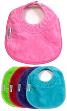 Silly Billyz Snuggly Premium Cotton Toweling Baby Biblet w/Secure Snap 360529