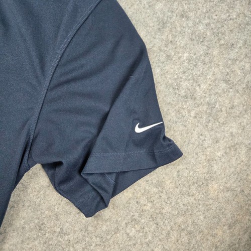Nike Golf Ford Motor Co Logo Polo Shirt Mens L Short Sleeve Dri Fit Navy Blue - Imagen 4 de 9