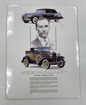 Art Work - American Ingenuity Edsel Ford - Creator of a Classic