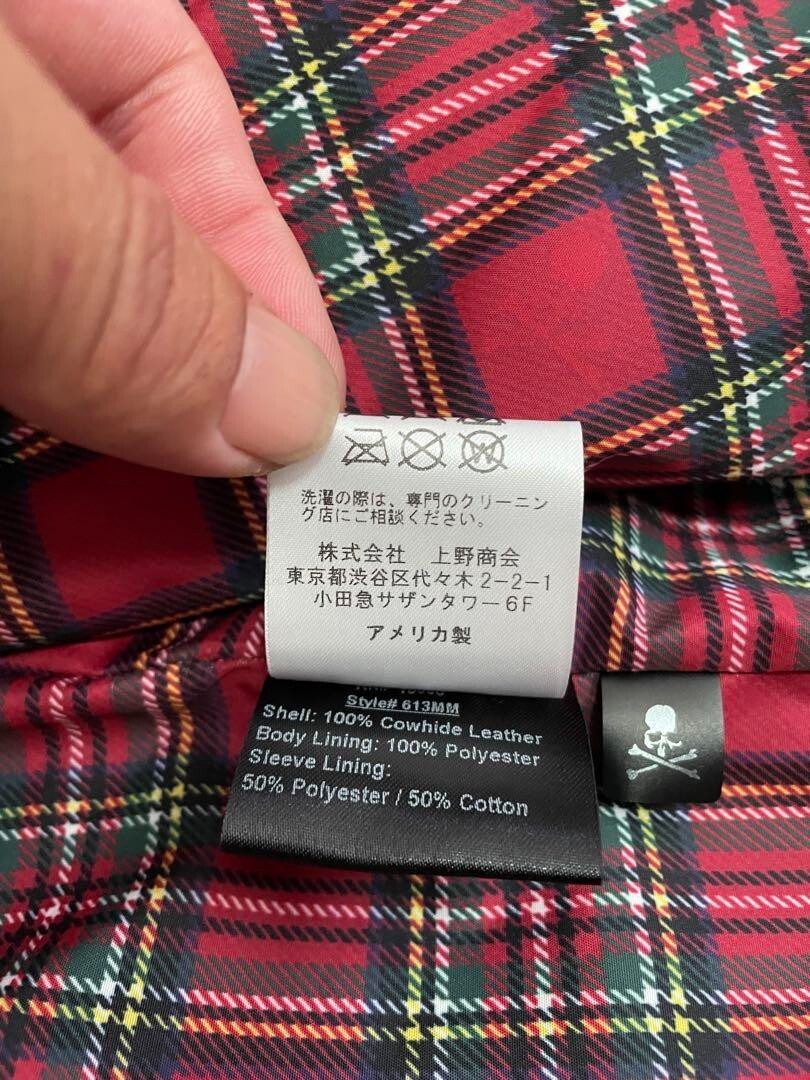 mastermind Japan x Schott NYC Leather Jacket One Star 613mm Size