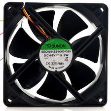1pcs SUNON EEC0384B2-0000-G99 12CM 12038 48V 5.8W 3-wire fan