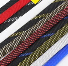 Rete Pelle di Serpente 14mm 3-Tessuti Rete Multicolore Guaina Cavo PET Tubo Rete Intrecciata