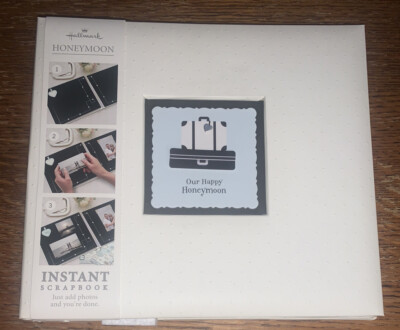 Hallmark Our Honeymoon Instant Scrapbook Album 8x8 Wedding