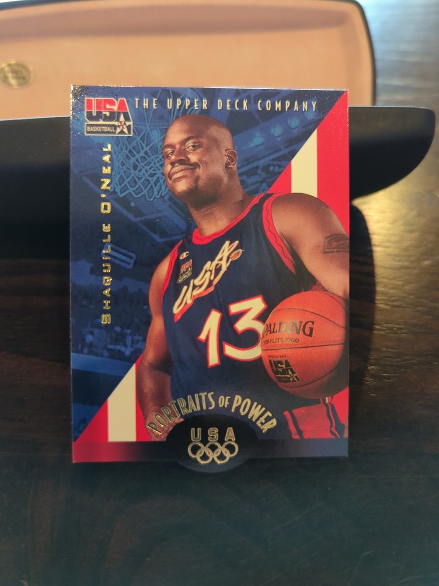 SHAQUILLE O'NEAL 1996 UPPER DECK USA PORTRAITS OF POWER #53