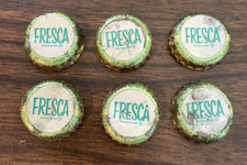 6 Vintage soda pop bottle cap FRESCA Coca Cola St. Joseph, MI cork