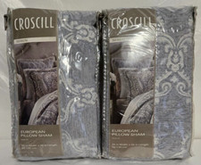 Croscill Seren European Pillow 2-Shams 26" x 26" Blue