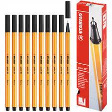 Fineliner - STABILO point 88 - Pack of 10 - Black