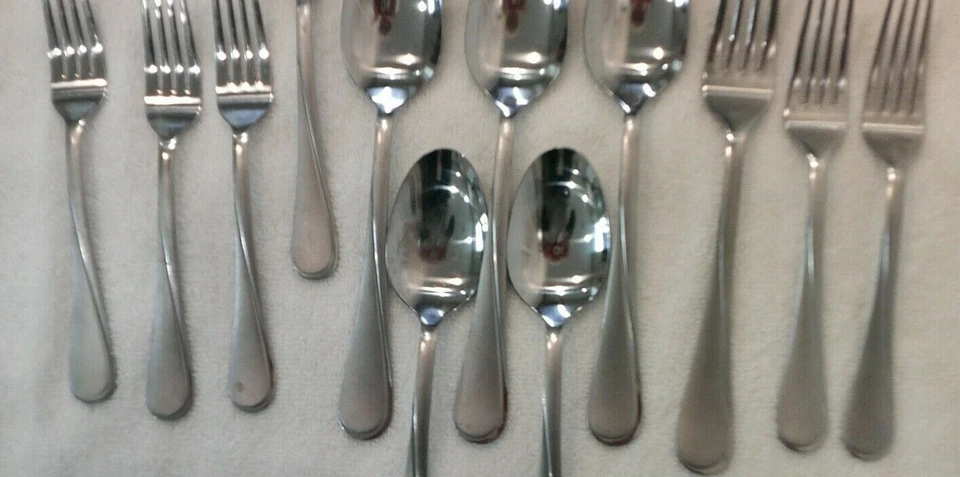 Juego de cubiertos de arena remolino Cambridge Silversmiths 326J2H9BH26 - plateado (18 piezas) Foto 4 de 4