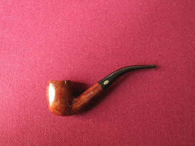Unsmoked GBD New Standard 81 bent briar pipe new old stock NOS tie-vintage