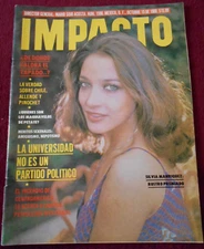 IMPACTO magazine SILVIA MANRIQUEZ PEPE GUIZAR kiss ATAYDE CIRCUS SOPHIA LOREN