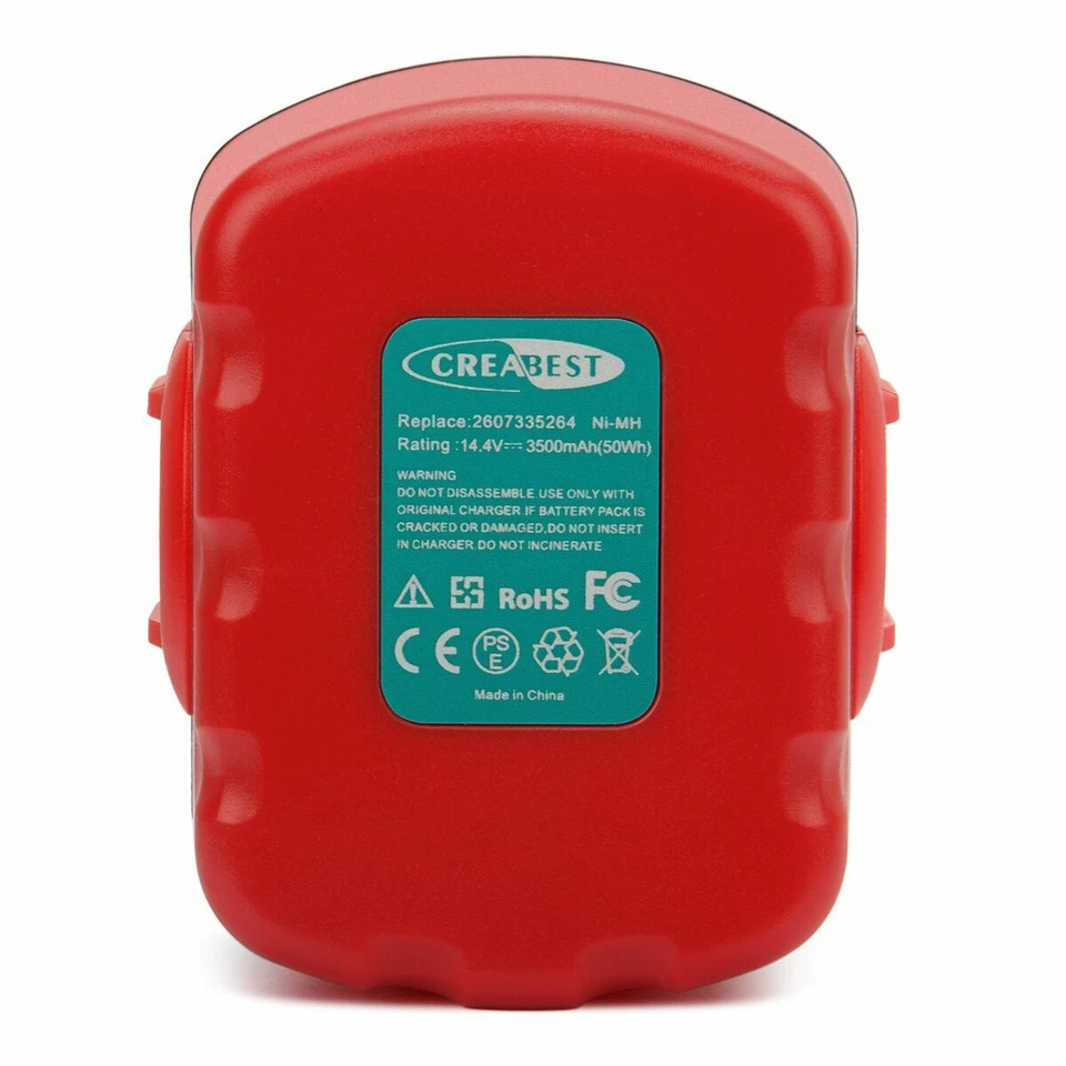 Batería 2Pcs 14.4V 3.5Ah Ni-MH para Bosch BAT040 2607335533 2607335685 GDS 14.4 V-LI - Imagen 2 de 4