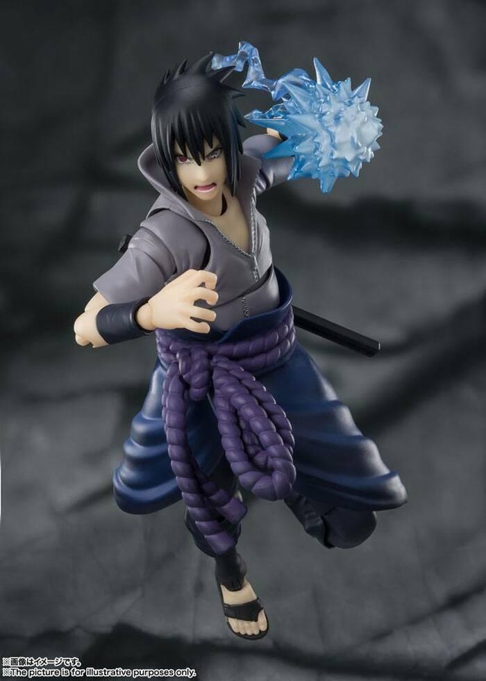 Boneco Naruto Shippudem Sasuke Uchiha Clássico Colecionável