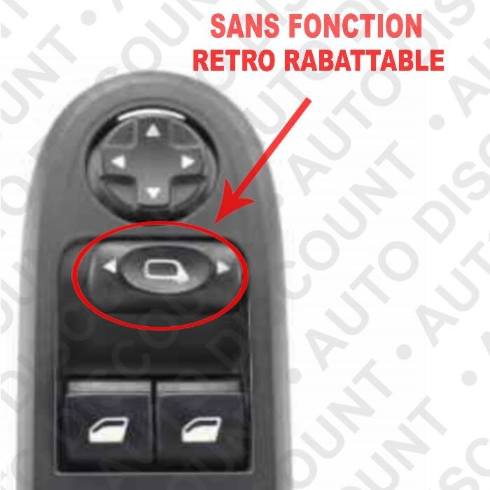 Interrupteur De Commande De Lève-vitre électrique Principal Pour Peugeot 6490 G8 94974623