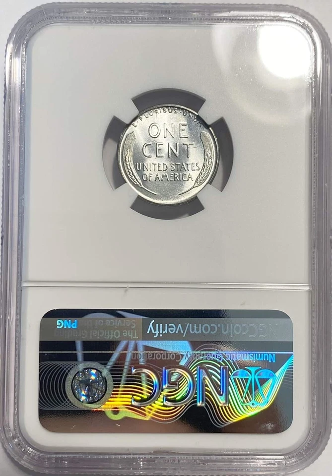 1943-P Lincoln Wheat Cent Steel Penny 1C (1943) - NGC MS68 - 8 Graded Higher - Image 3 of 3