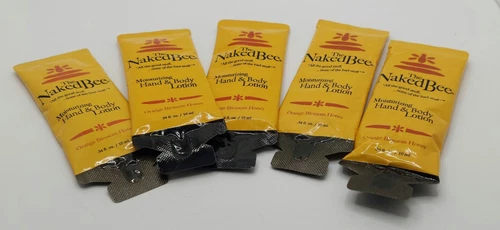 Naked Bee Mini Lotion Pack Orange Blossom Honey .23 fl oz Lot Of 5