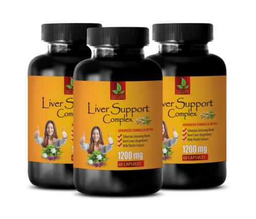 liver cleanse - LIVER SUPPORT COMPLEX - milk thistle extract powder - 180 Caps