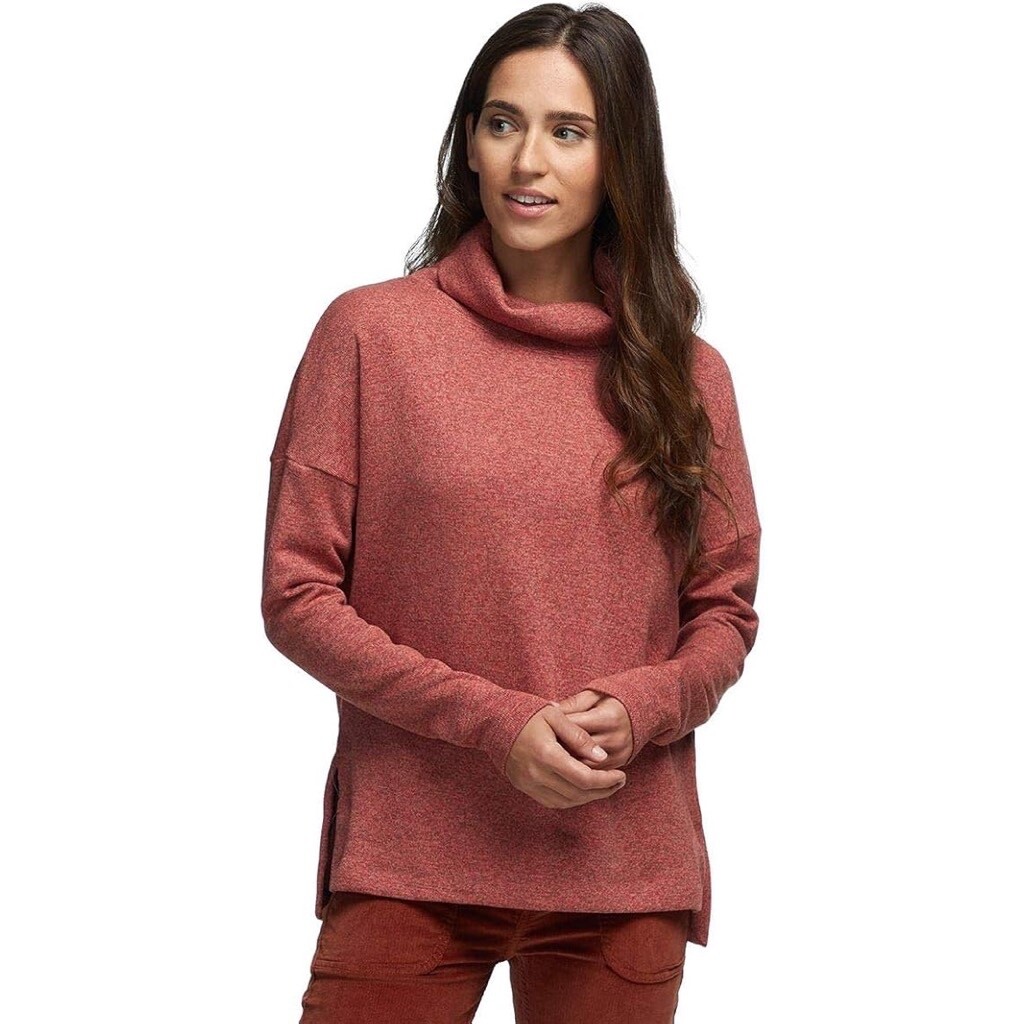 ARC'TERYX Maglione ARC’TERYX Laina Heathered Ruggine Rosa Pullover Collo Imbuto Piccolo