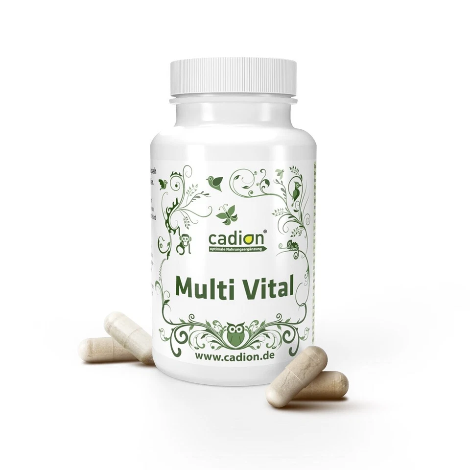 cadion MultiVital Kapseln - 2 Monatspackung (120 Kapseln) - HOCHDOSIERT Eisen+ - Bild 2 von 4