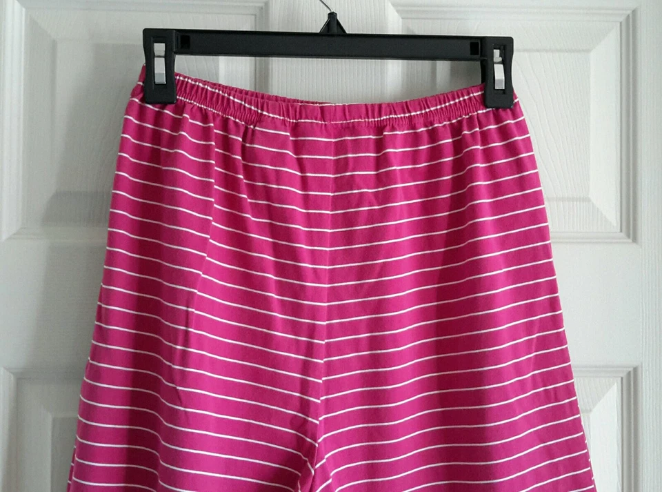 Womens Carolyn Taylor By Design Pink & White Elastic Waist Shorts Size Small EUC - Image 4 of 4