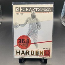 2019-20 Donruss Craftsmen Press Proof #13 James Harden NBA Basketball Card